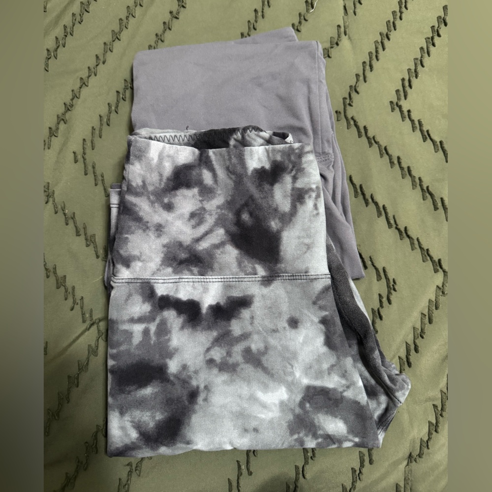 Gray Tie-Dye Athletic Shorts